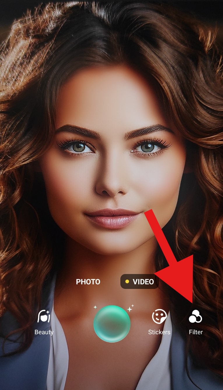 use photo filters in camera app