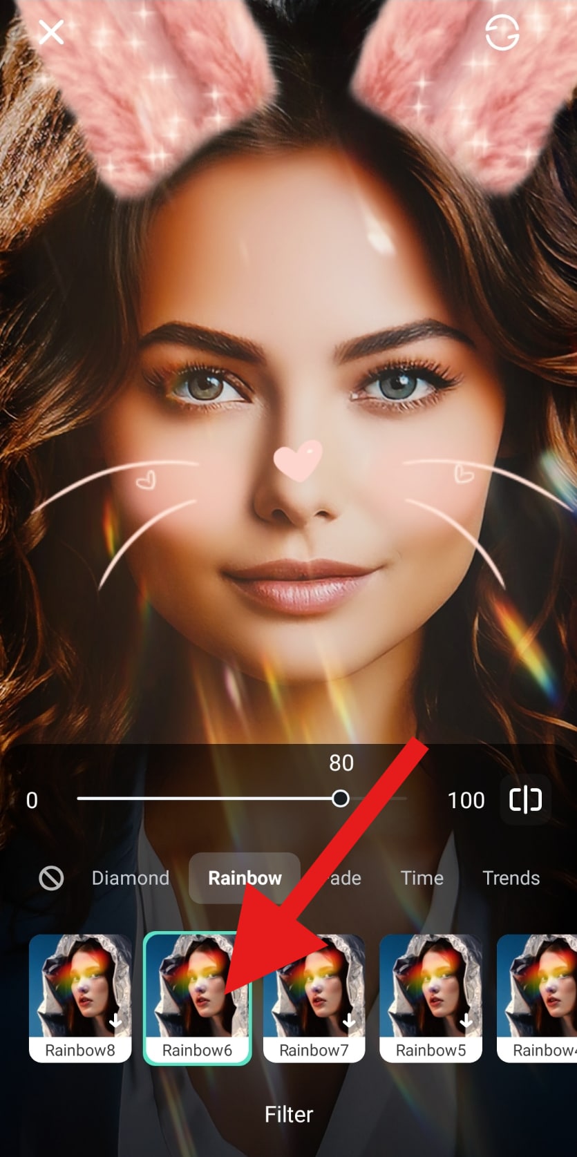 add filters to camera filmora mobile