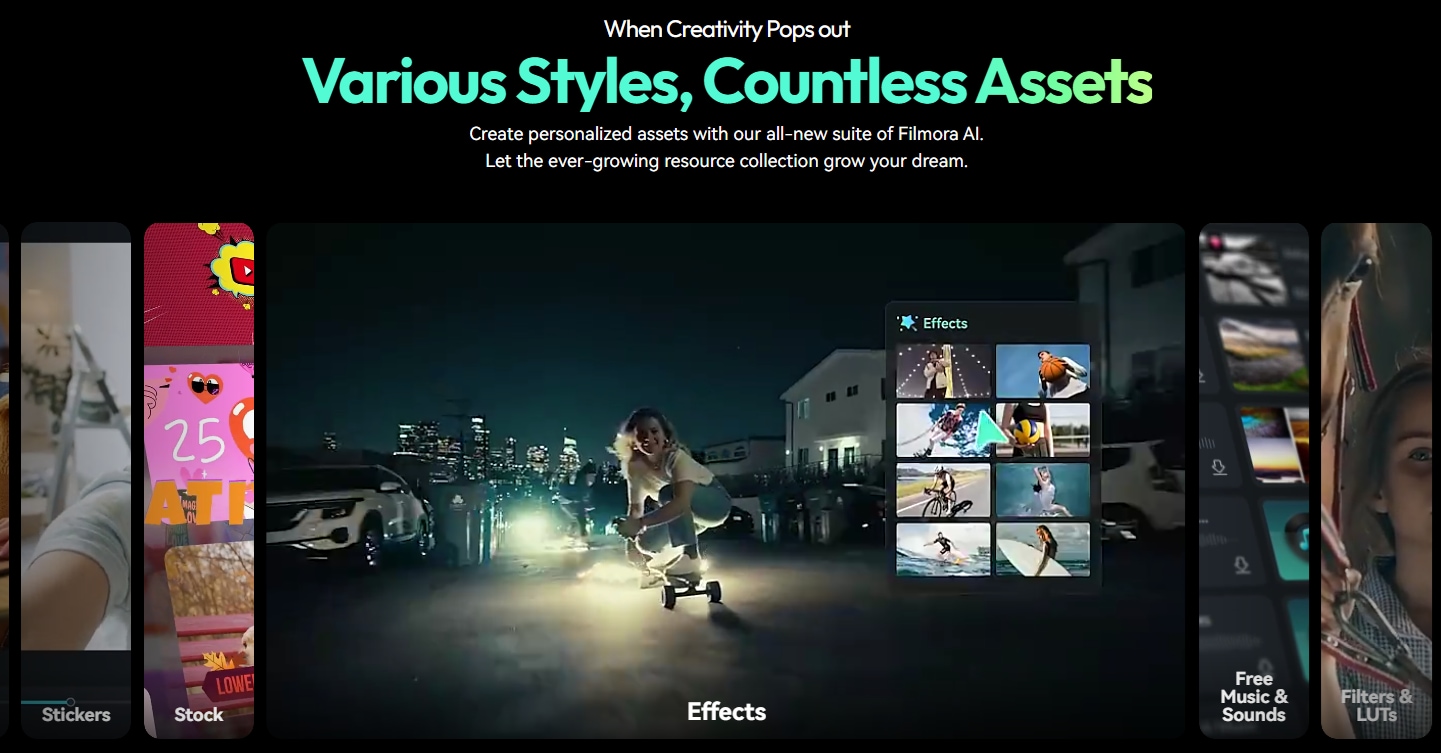 filmora creative assets