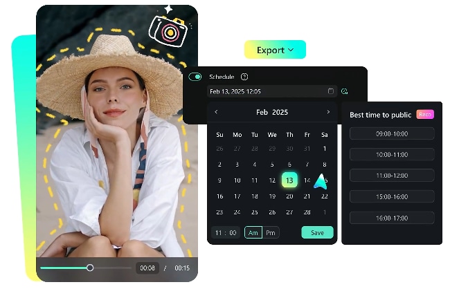filmora social content planner