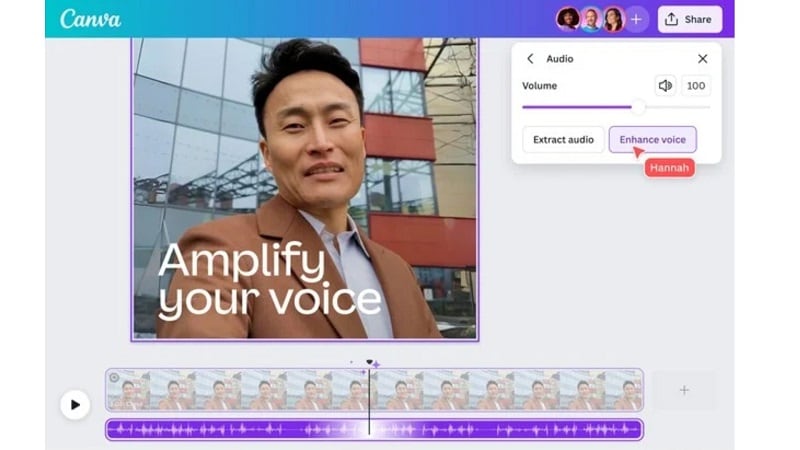 canva ai audio feauture