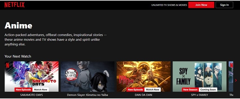 netflix india interface