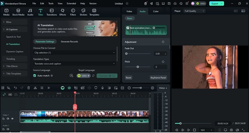 filmora anime video editing