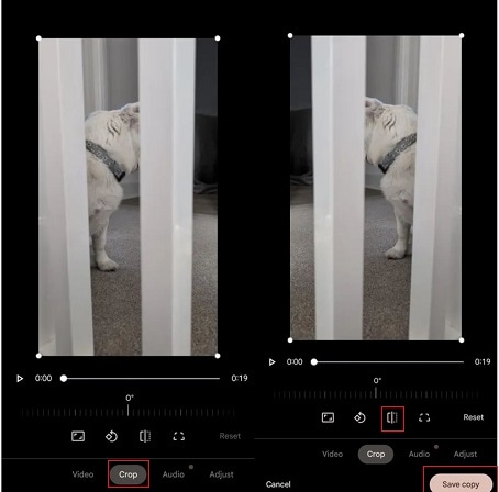 flip video google photos