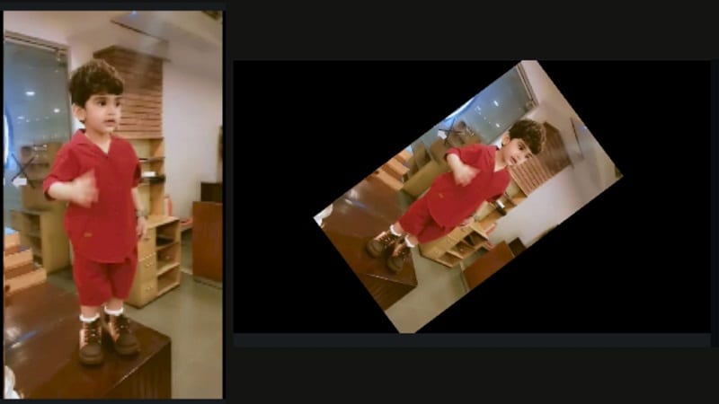 rotated video results