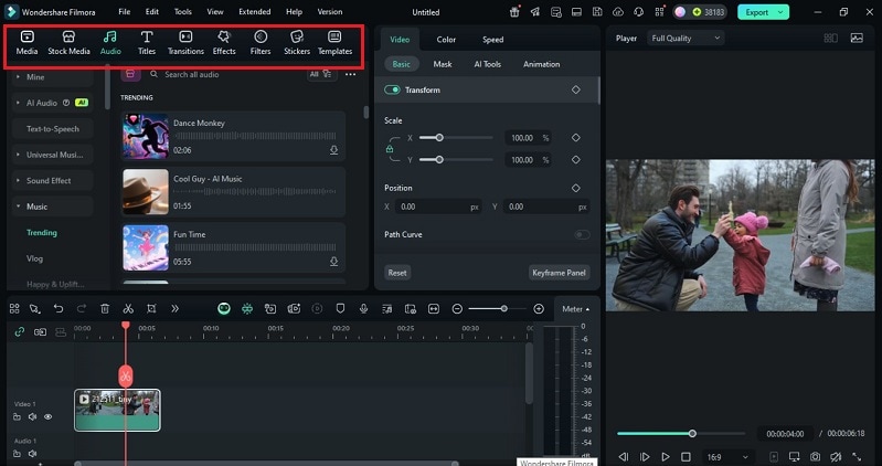 filmora creative assets