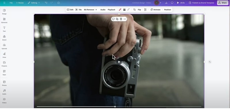 add b roll footage in canva