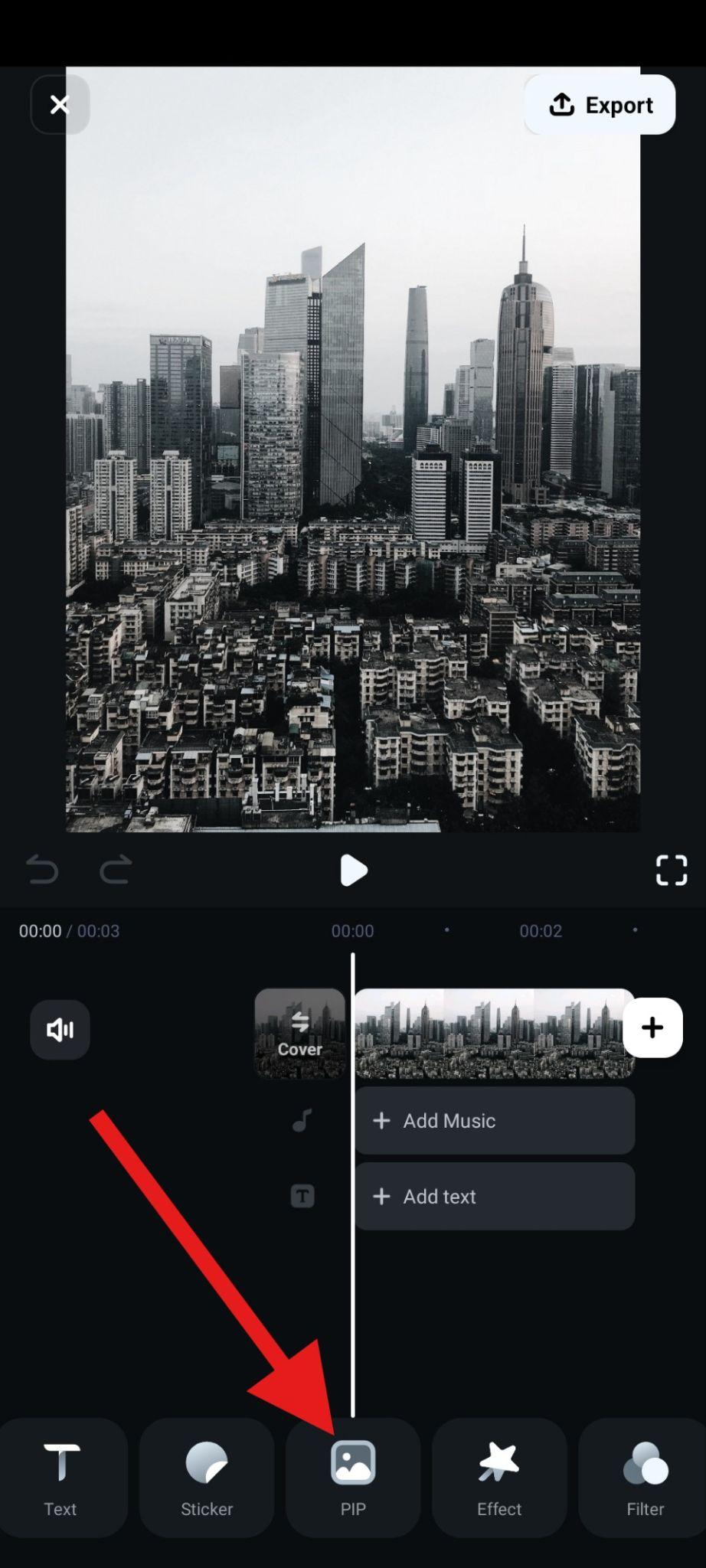 use pip feature on filmora mobile