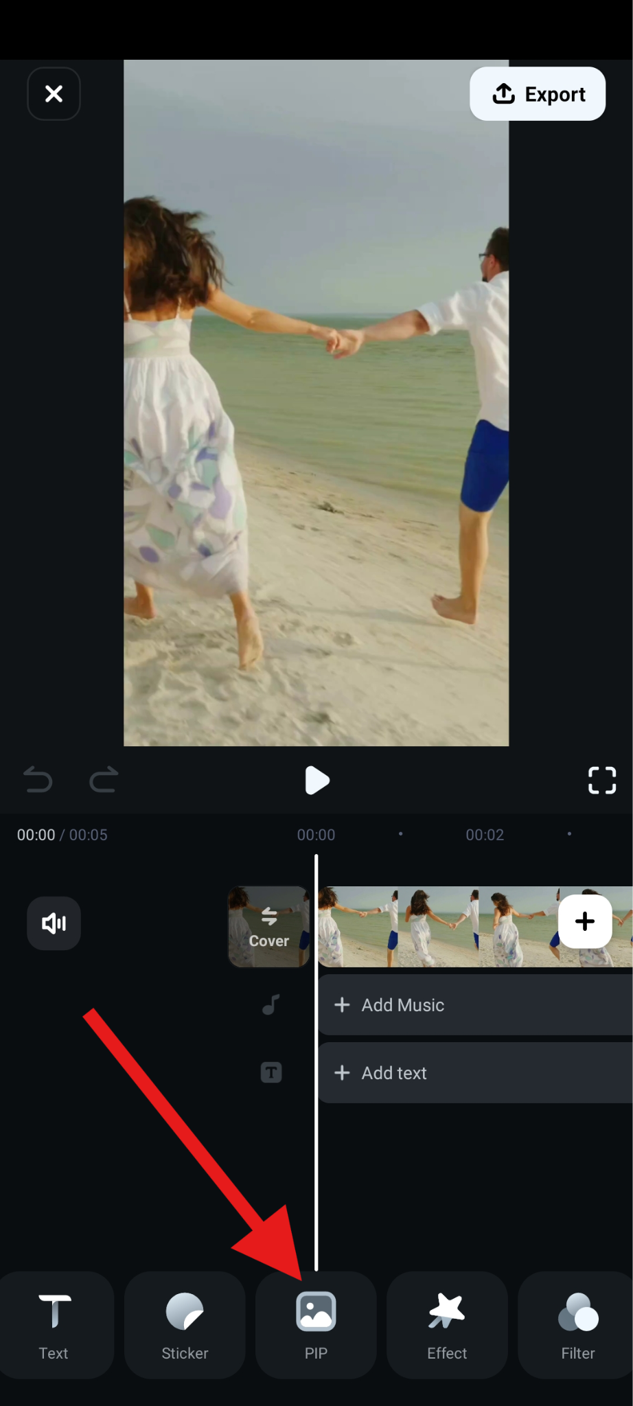 use pip feature on filmora mobile