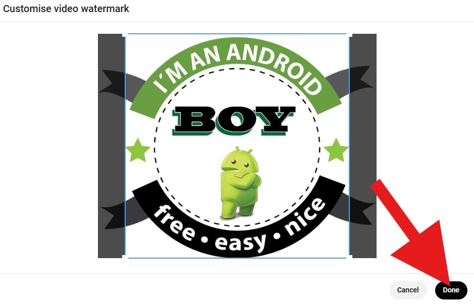 customize and cut video watermark youtube