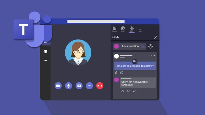 microsoft teams live Q&A