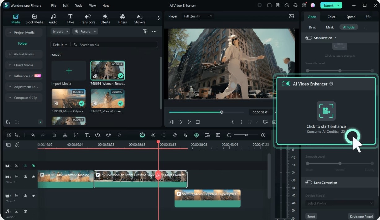 filmora 4k ai video enhancer