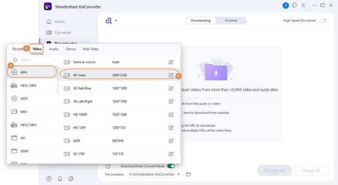 uniconverter 4k video converter