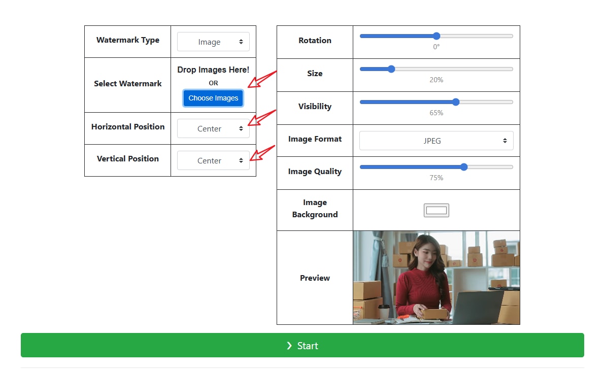 edit photos to add watermark free