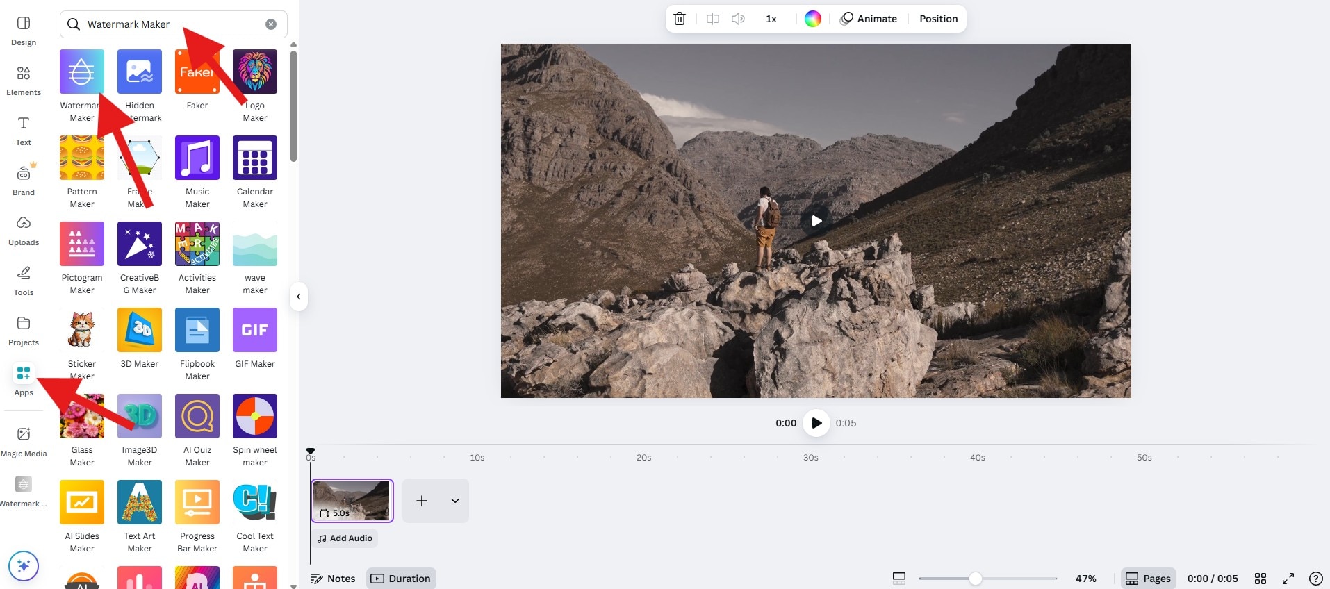 activate watermark maker free online canva