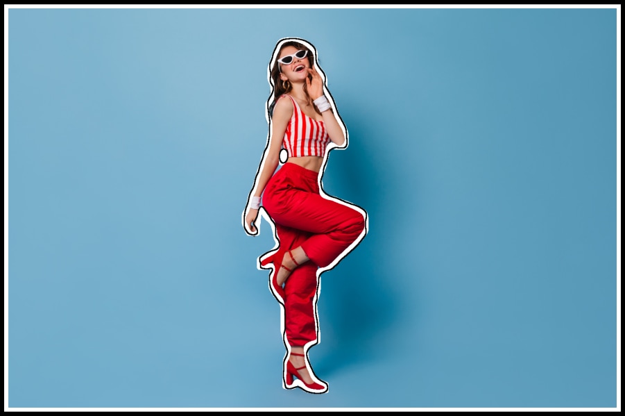 double outline effect created in filmora
