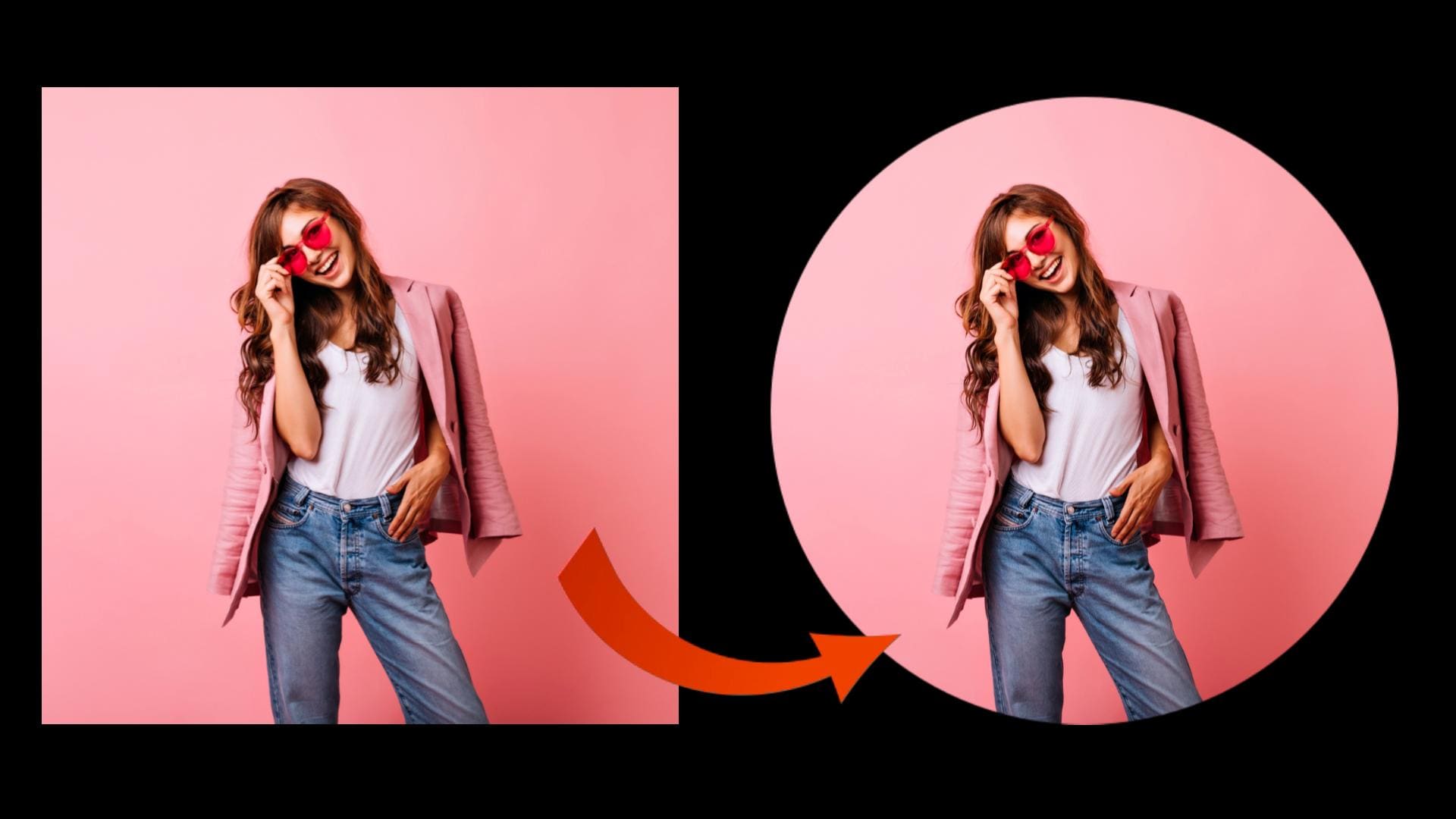custom cover photo square to circle