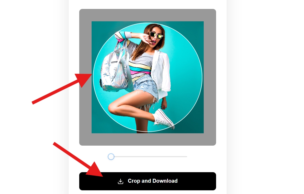 turn square pictures into circles online