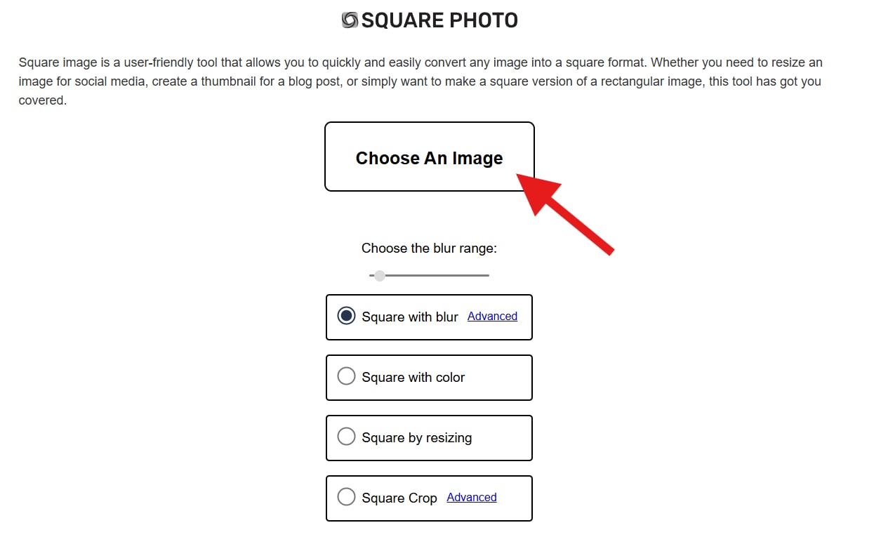 choose an image square photo online
