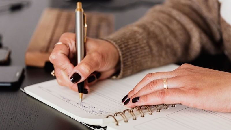write down your outline