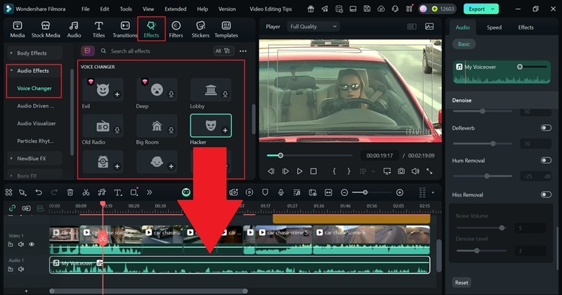change your voiceovers with filmora ai
