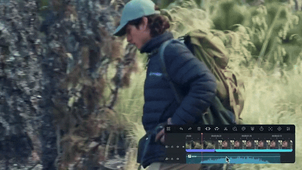 how to use filmora audio strect