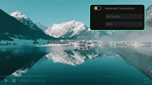 manage your size with filmora compression