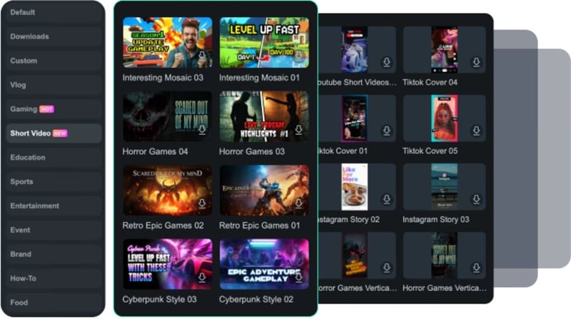create unique thumbnail using filmora template