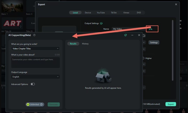 optimized title and descriptions with ai
