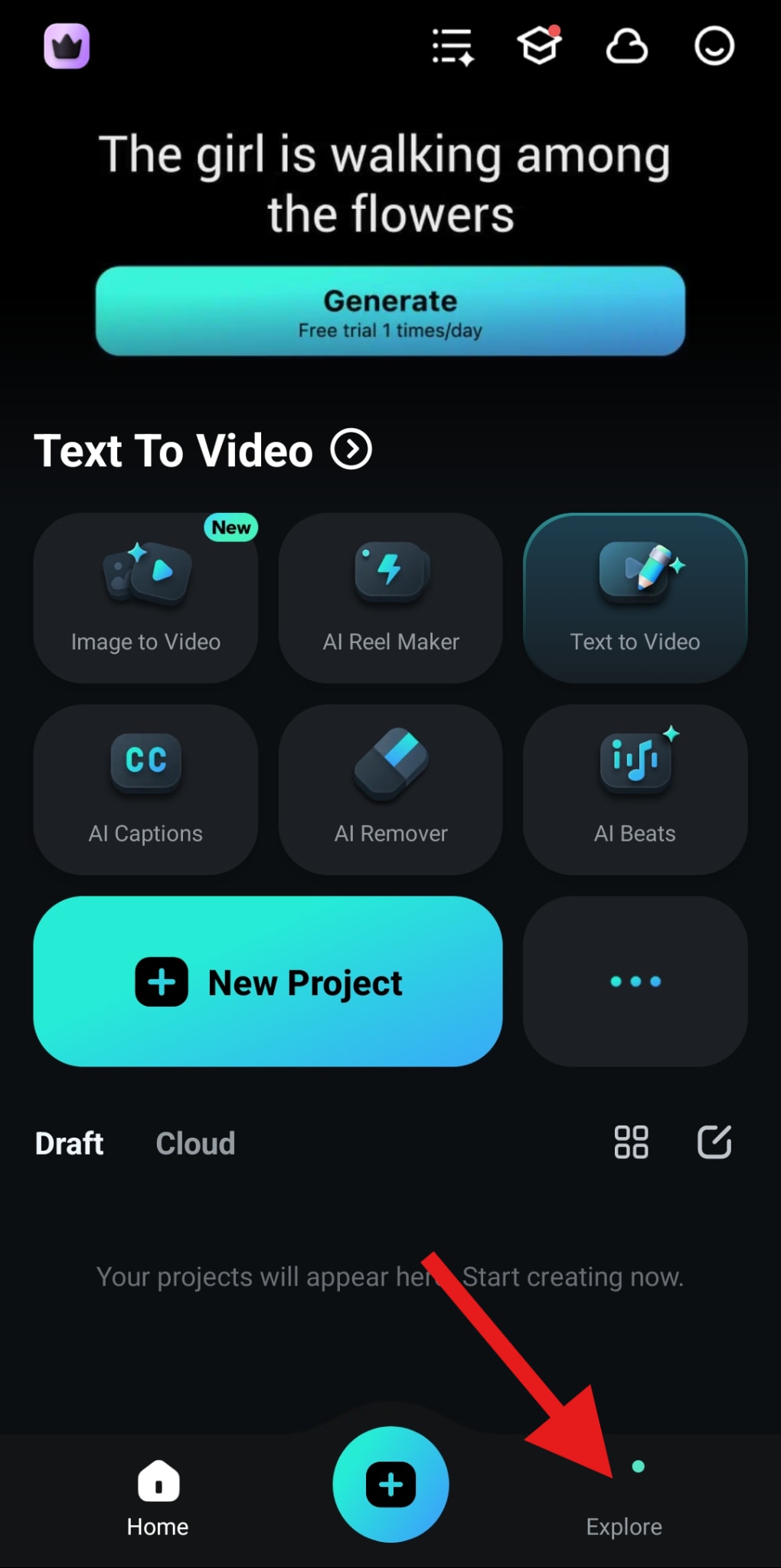 explore creative assets in filmora mobile