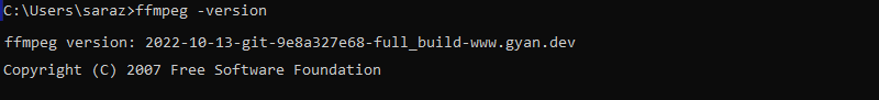 verify ffmpeg path