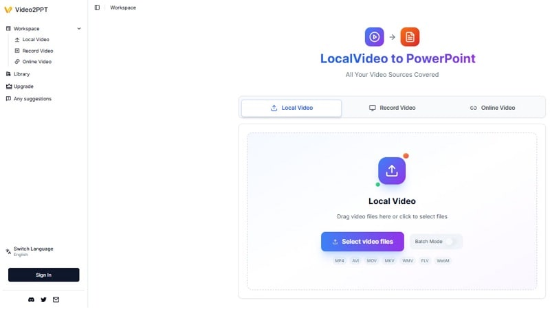 mp4 video to ppt converter video2ppt