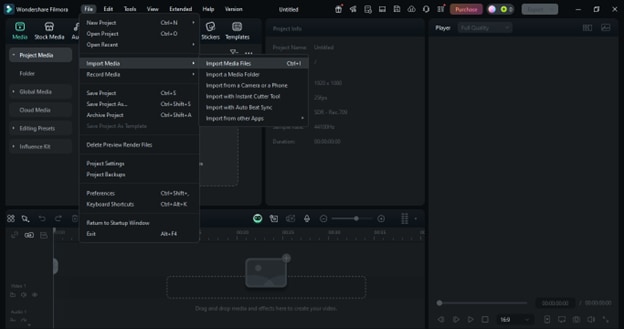 import media files