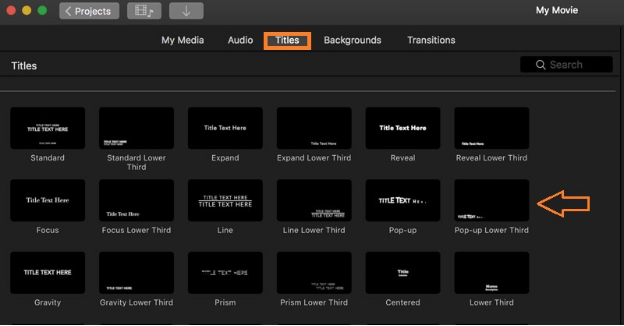 add text in imovie