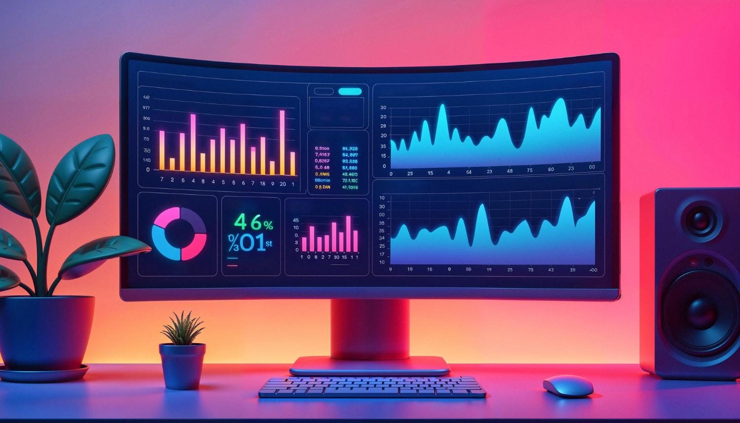 freepik image showing data vizualization video
