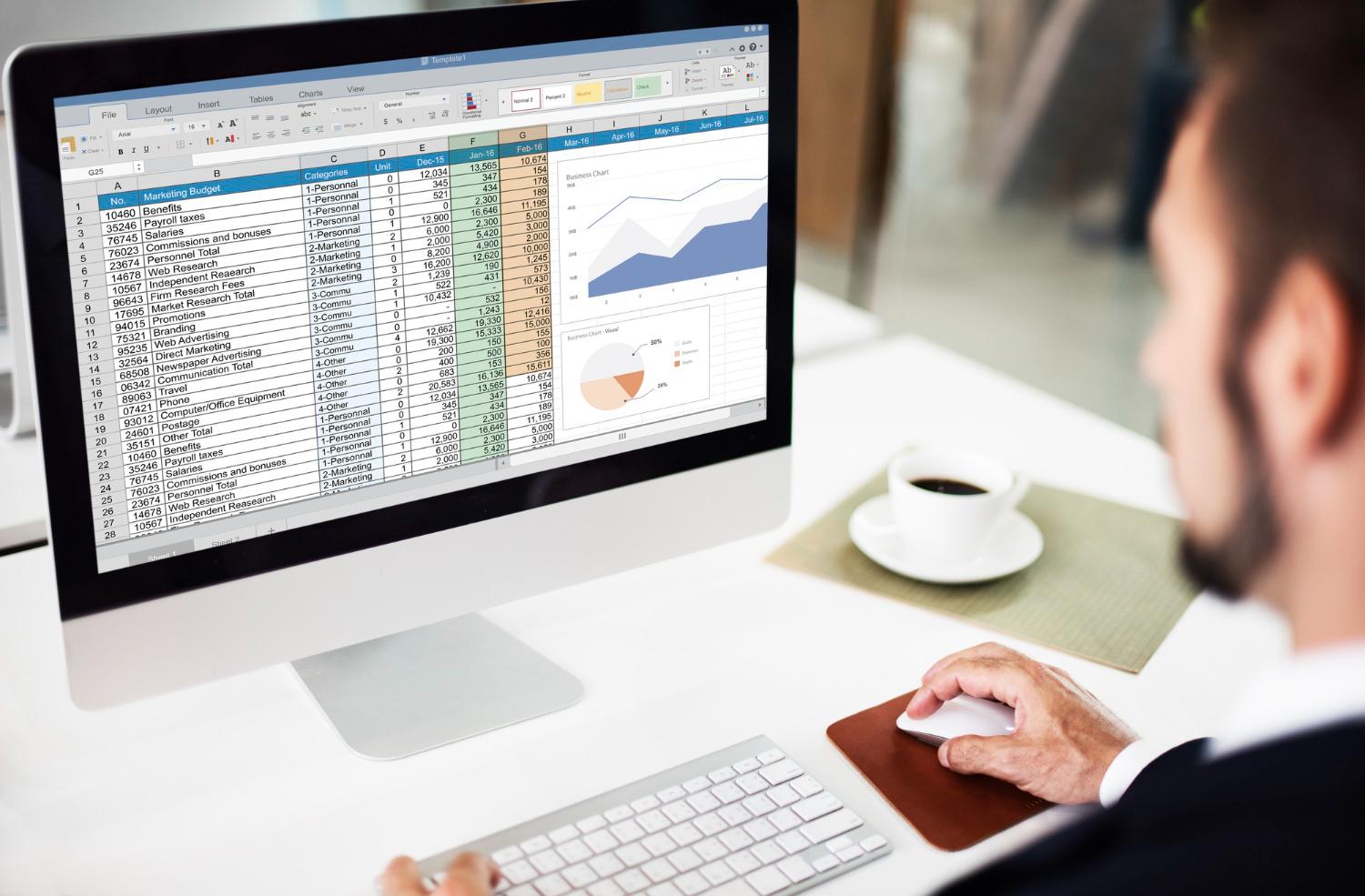 freepik cover image excel and chart