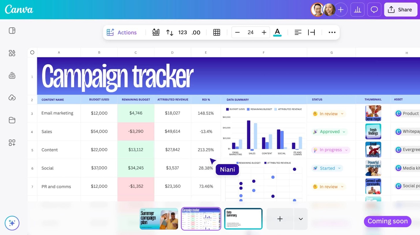 Canva 그래프 메이커 리뷰: Canva에서 차트 만드는 쉬운 방법