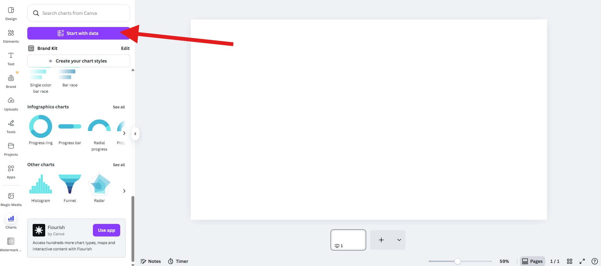 add custom data spreadsheet to canva