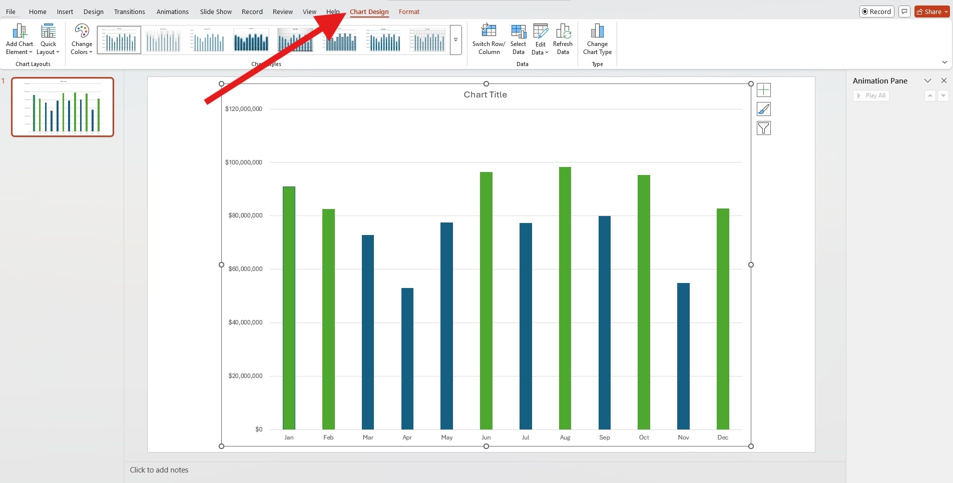 consider chart design feature availability check