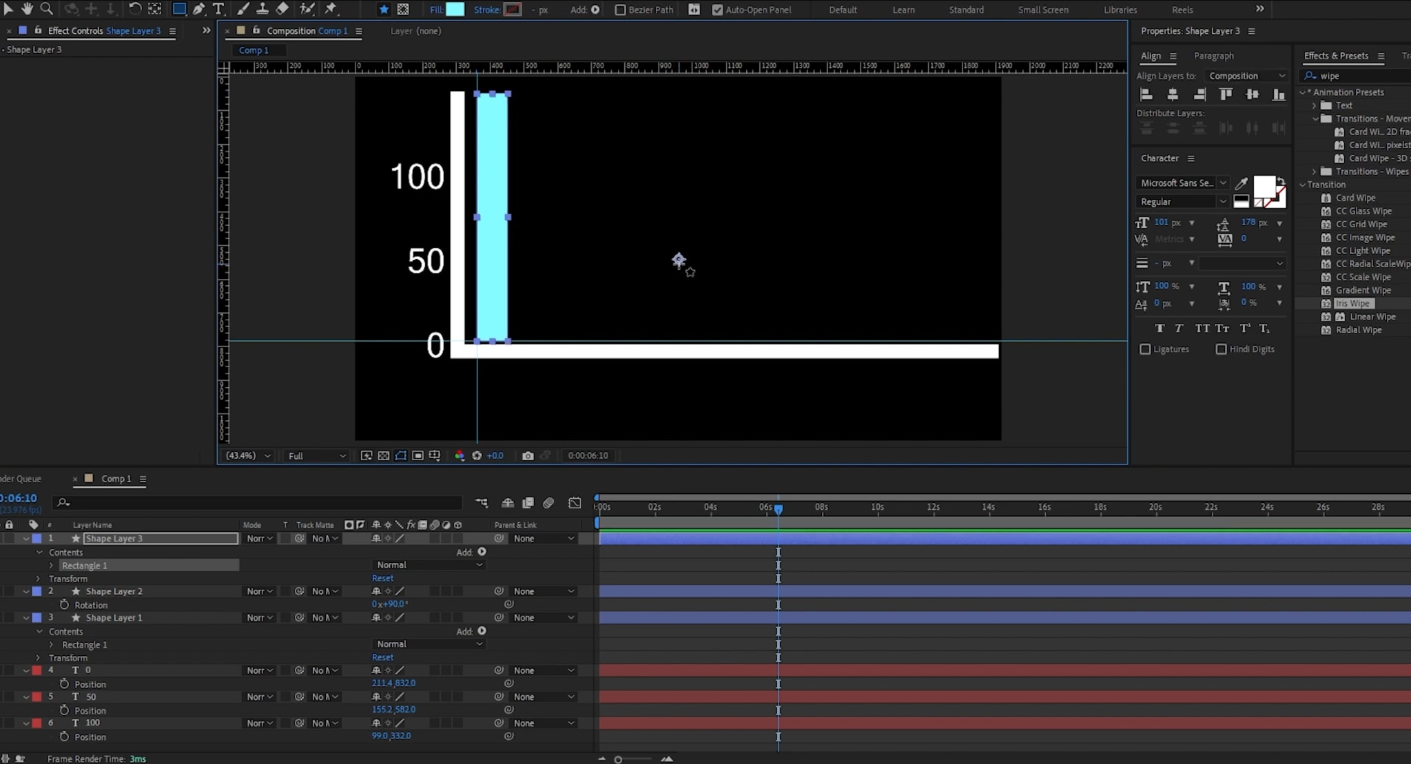 draw custom rectangle in after effects