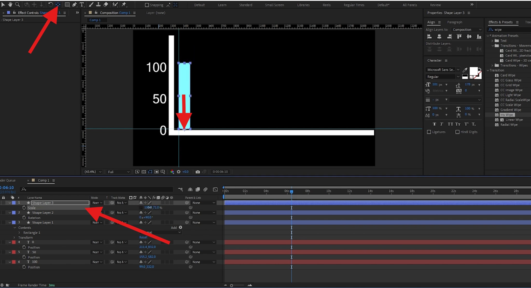 draw custom rectangle in after effects