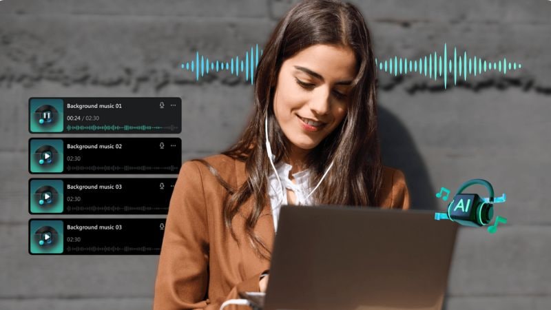 filmora ai music generator feature