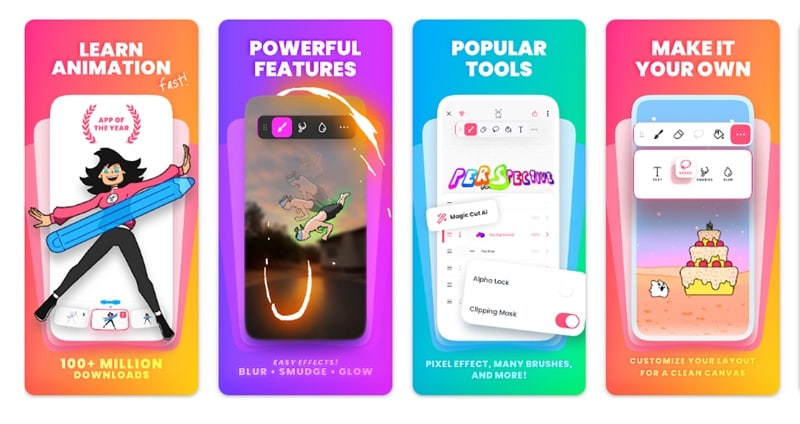 flipaclip top cartoon video maker app