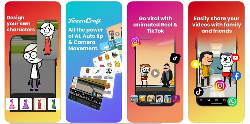 tweencraft top cartoon video maker app