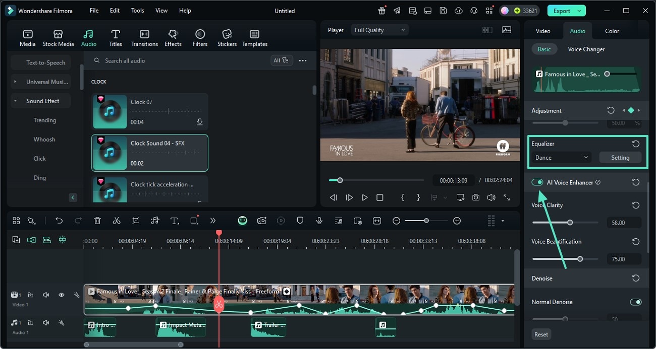 utilize audio cleaning filmora tools