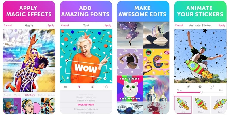 picsart top gif maker apps