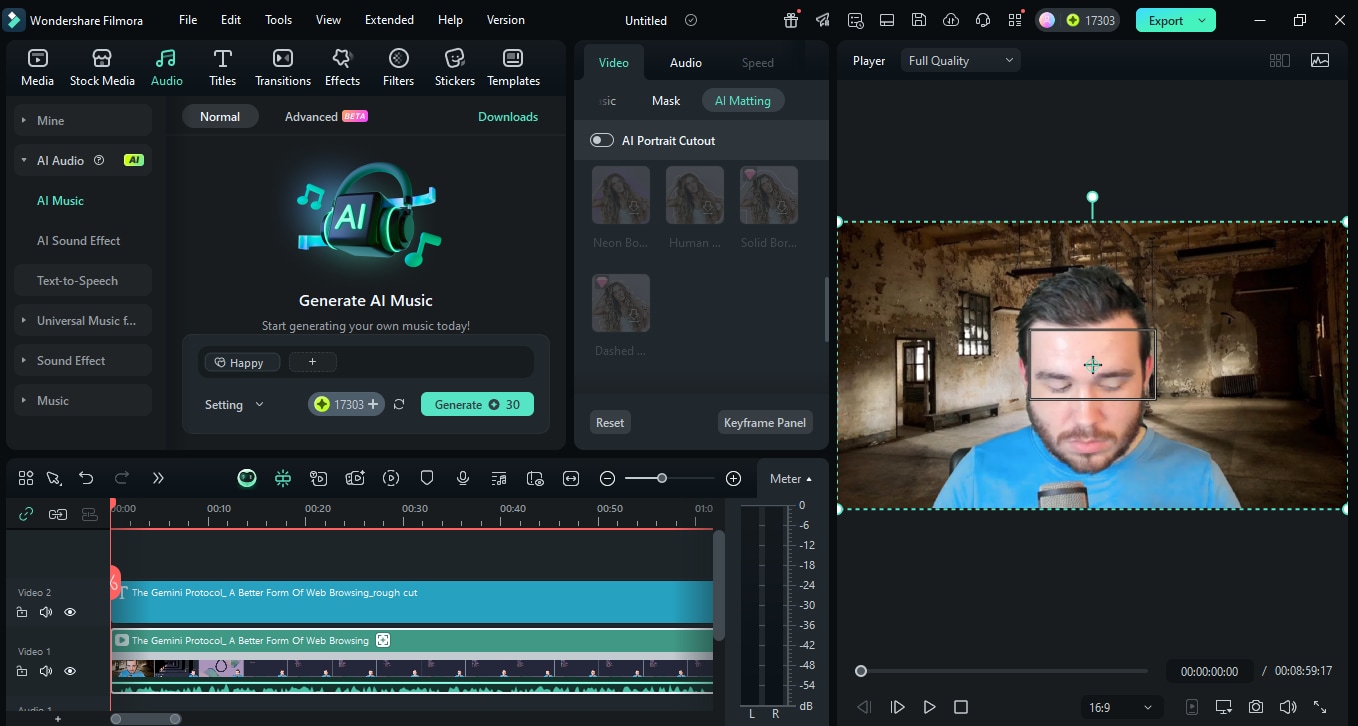 apply ai music generator tool