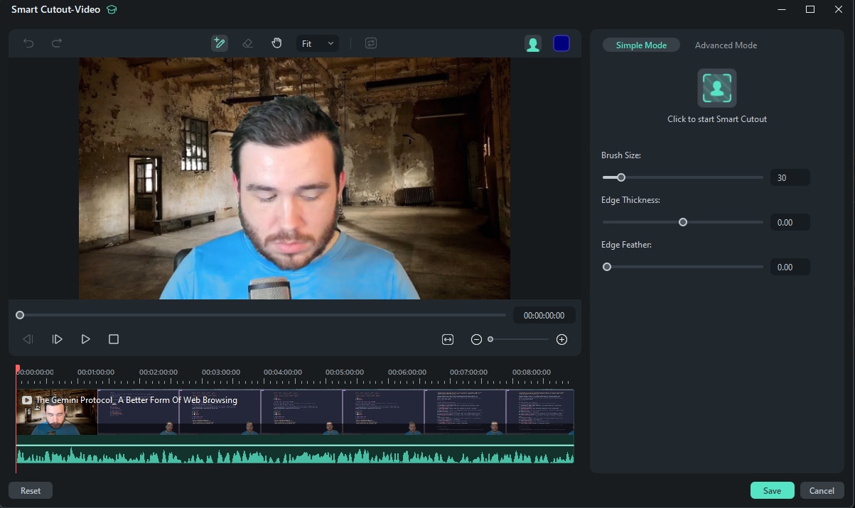 apply ai smart cutout tool