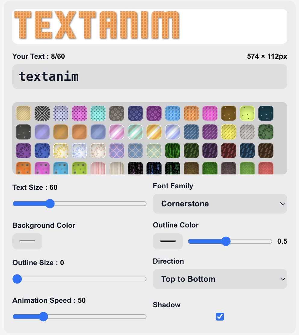 textanim animated gif text maker