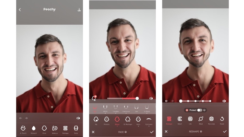 how to distort face on mobile